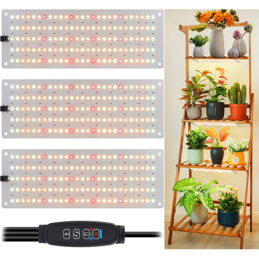 FOXGARDEN  Ultra-thin Aluminum Plant Light, One Wire with Three Lights