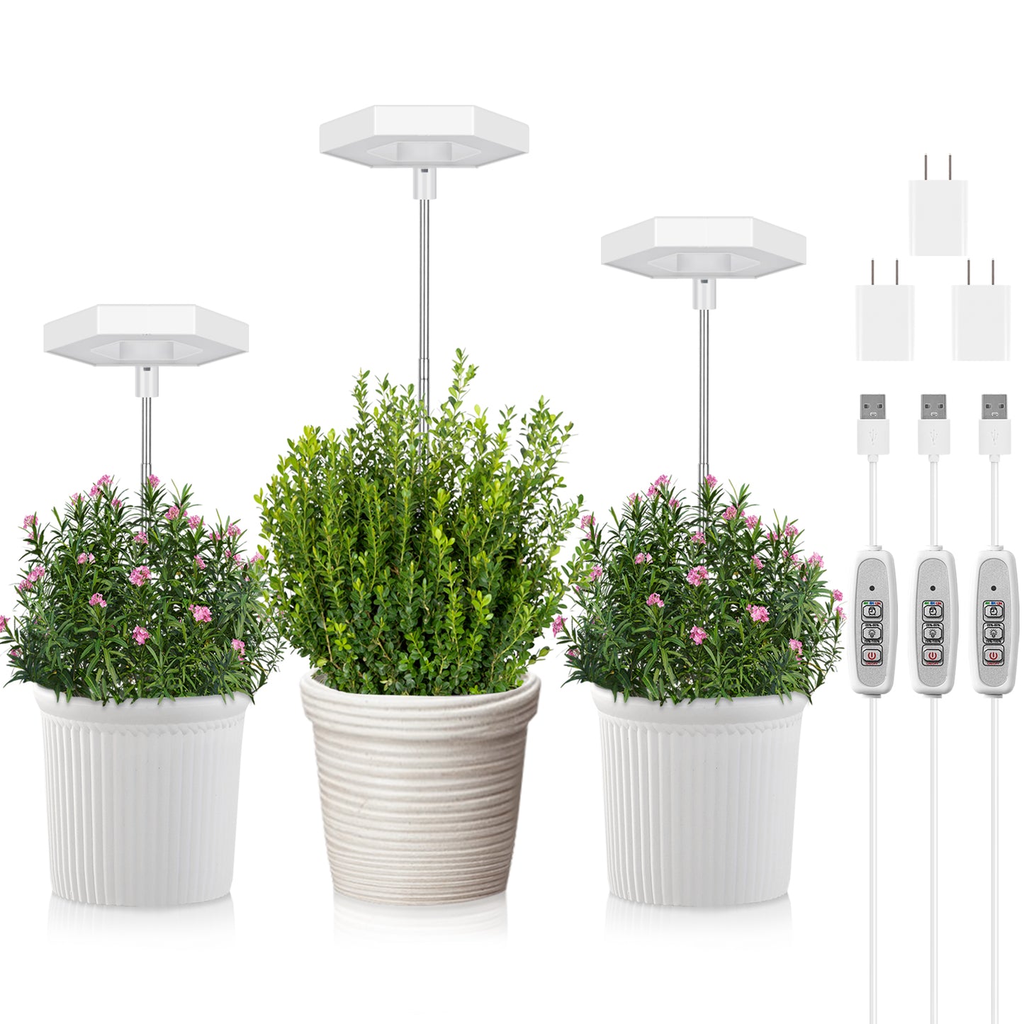 FOXGARDEN 3.94'' Diameter Hexagonal Plant Light for Small Plants