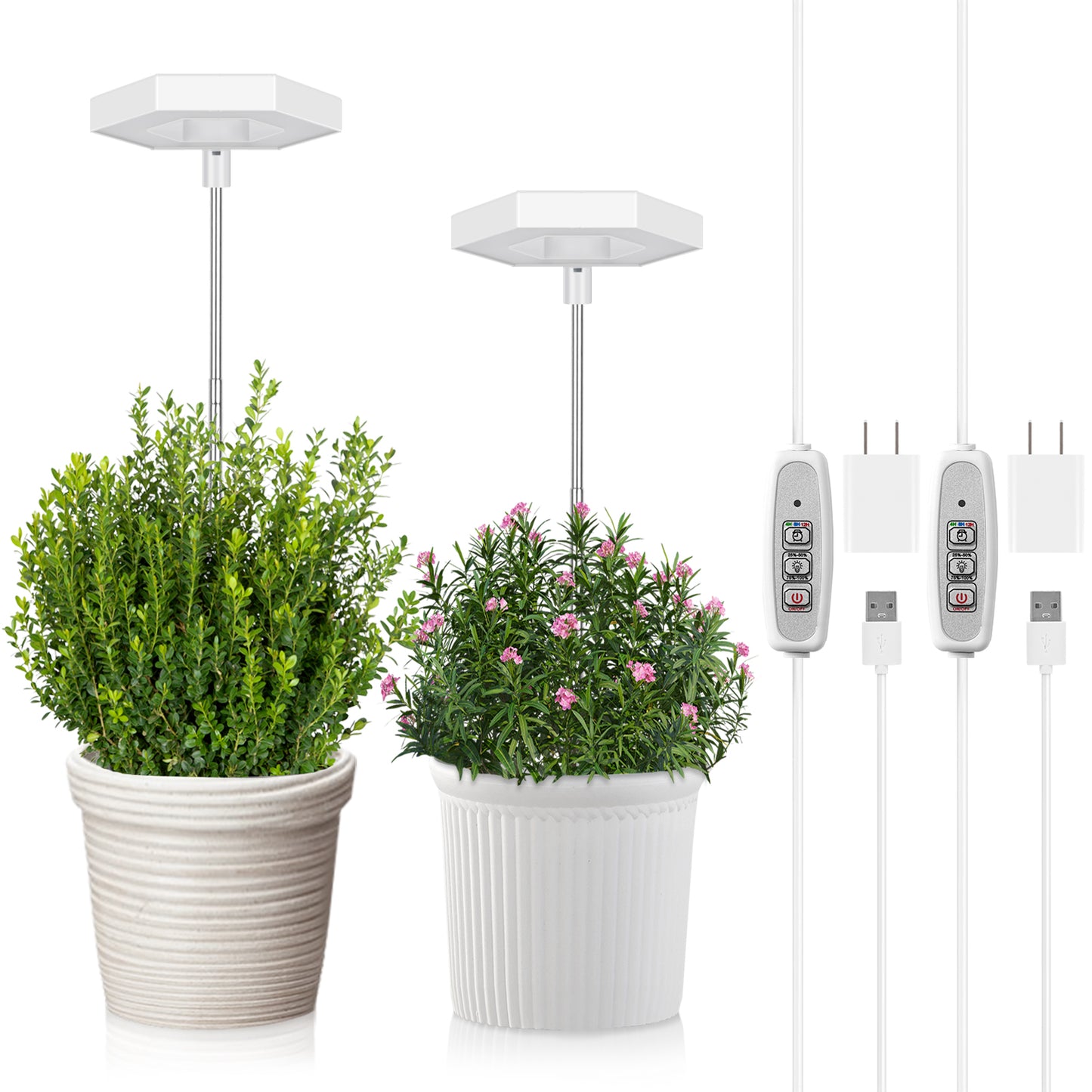 FOXGARDEN 3.94'' Diameter Hexagonal Plant Light for Small Plants