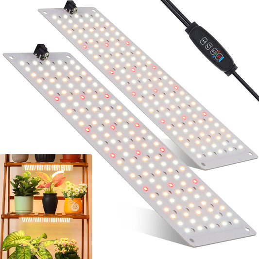 FOXGARDEN Ultra-thin Aluminum Plant Light, One Wire with Two Lights