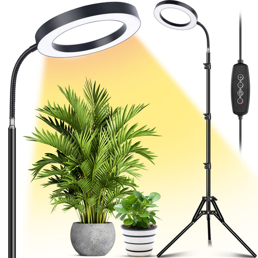 FOXGARDEN 7.9'' Diameter Halo Plant Light with Stand