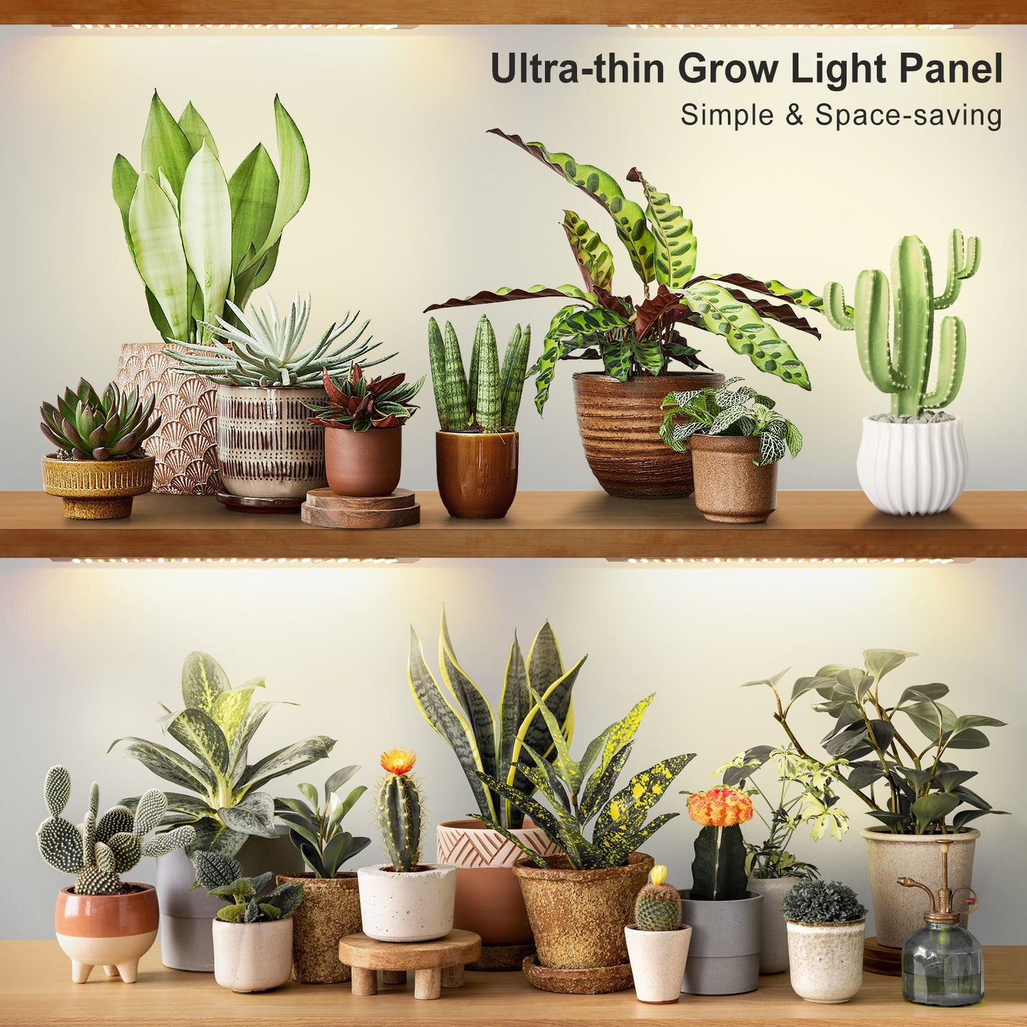 FOXGARDEN  Ultra-thin Aluminum Plant Light, One Wire with Four Lights