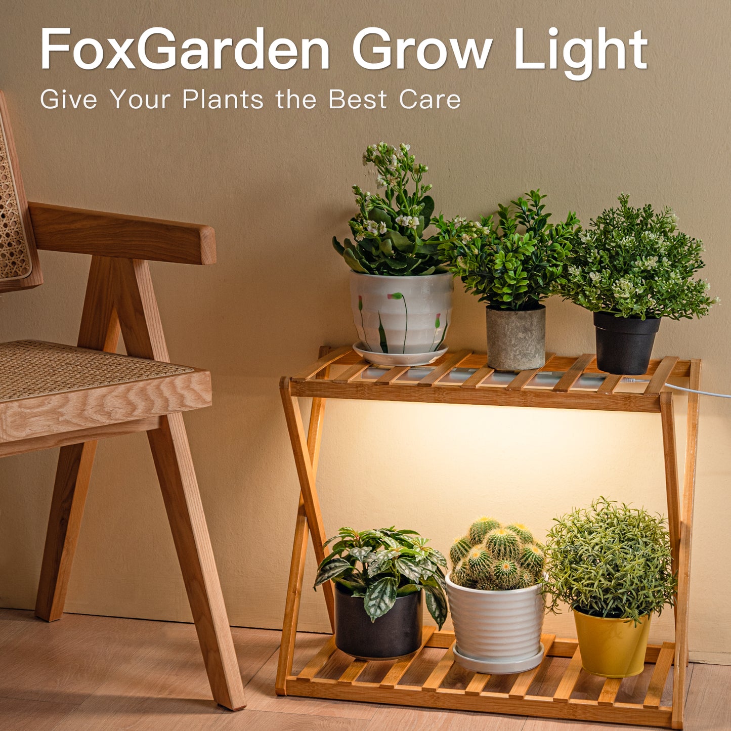 FOXGARDEN Grow Light Strip, One Wire with Two Lights
