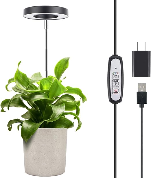 FOXGARDEN Halo Grow Light, Black