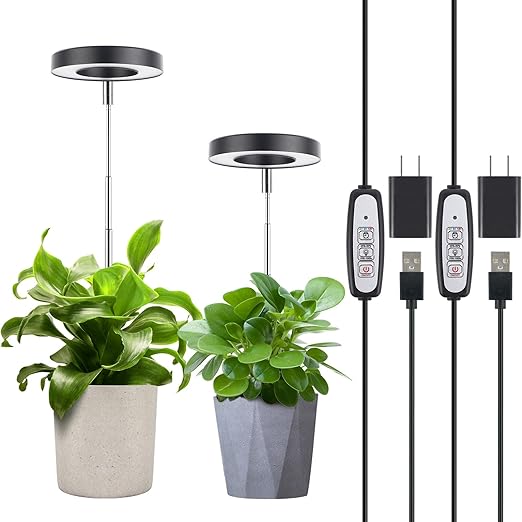 FOXGARDEN Halo Grow Light, Black