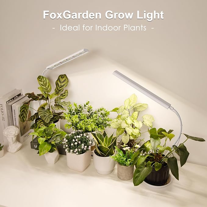 FOXGARDEN Gooseneck Grow Light Strip, White