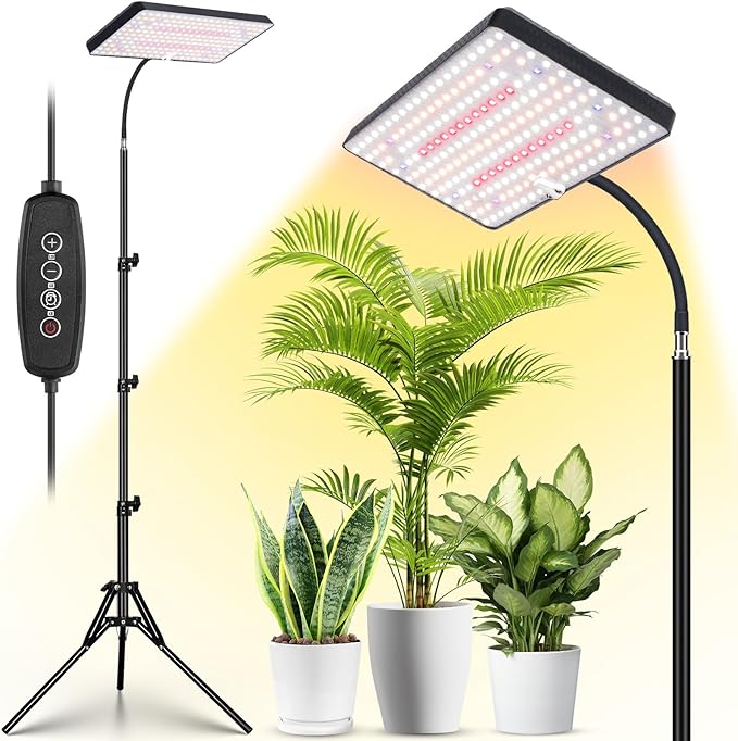 standing grow lights for indoor plants FOXGARDEN Plastic Standing Grow Light with Timer, One Head – FoxGarden