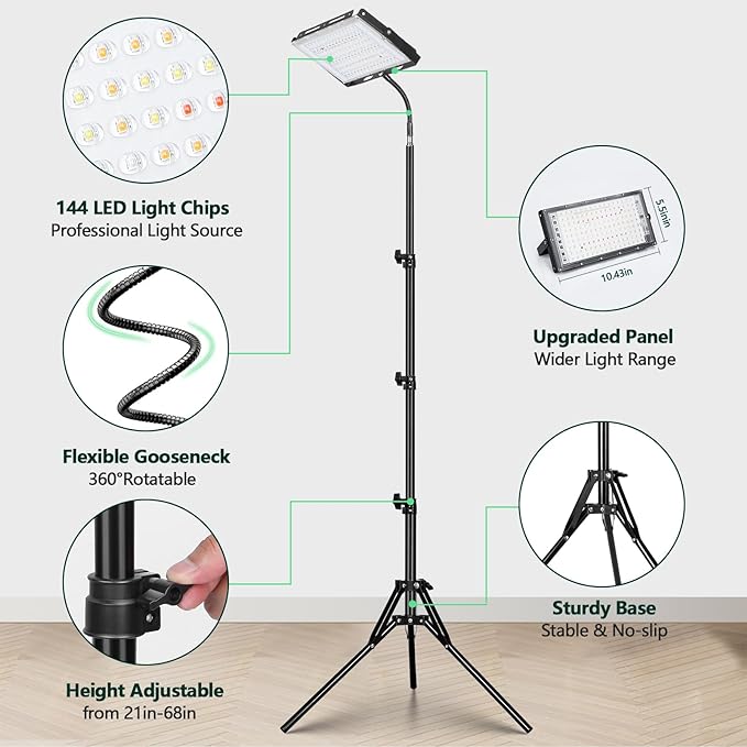 FOXGARDEN One-head Grow Light  with Stand Plus