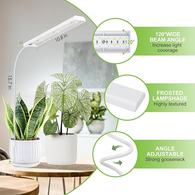 FOXGARDEN Gooseneck Grow Light Strip, White