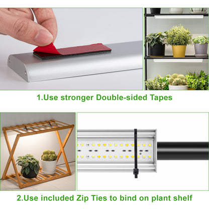FOXGARDEN Grow Light Strip, One Wire with Two Lights